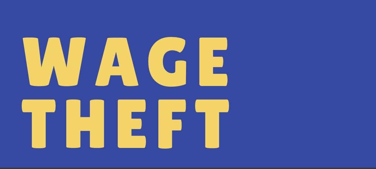 Infographic: wage theft costs U.S. workers an estimated $50 billion a year